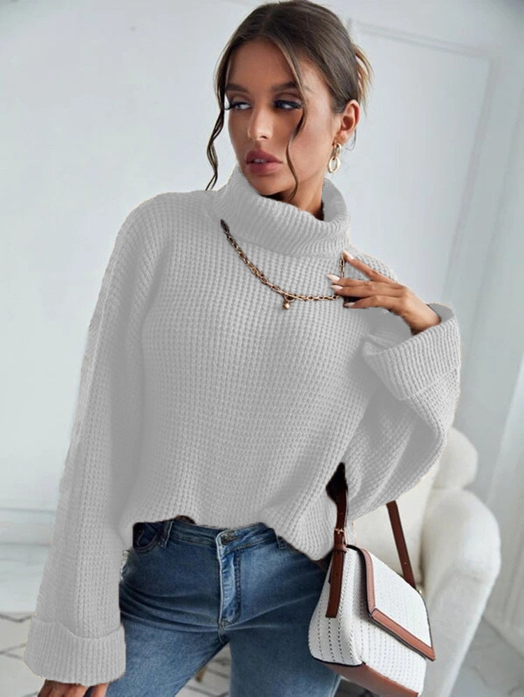 Turtle Neck Knitted Sweater