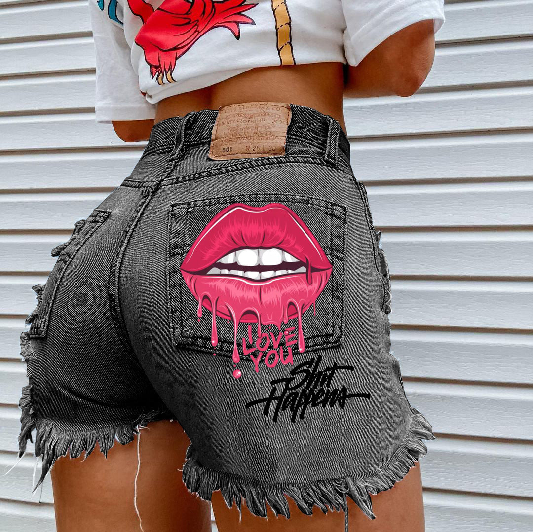 Kiss Denim Shorts